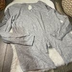 Ariat  Gray Studded Keyhole Split Back Longsleeve Tee Photo 3
