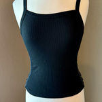 Suzette Collection Suzette Ribbed Metal Circle Trim Tank Top Small Photo 0