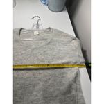 Cozy soft oversized grey Long Sleeve Crew Neck Pullover Sweater Size S Gray Photo 2