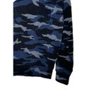 Athleta Women's Sweatshirt Balance Camo Crew Neck Long Sleeves Pullover Blue XS Photo 1