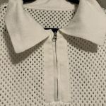 White Knit Zip Photo 1