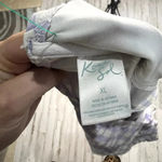 Kona Sol ‎ Women's Purple Gingham One Piece Swimsuit XL Shoulder Tie Photo 7