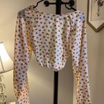 Revolve NWT WeWoreWhat billow sleeve top in ditsy daisy L Photo 2