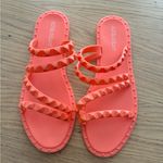 Olivia Miller  Studded Jelly Slide Sandals Coral Pink Slip On 8 Photo 3