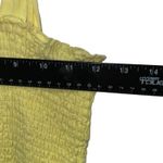 Pink Lily Yellow Smocked Tiered Midi Dress Tie Straps Size M Photo 2