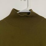 Loft Green Mock Neck Sweater Photo 2
