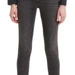 Levi's NEW Jeans 711 Skinny Ankle Sculpt Frey Hem Embroidered Black Size 10 Photo 0