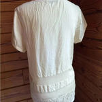 Towsen Jive top 100% Silk, transparent mesh and high low detail off white medium Photo 1