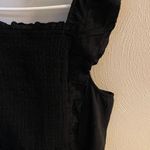 Old Navy Women’s Black Flutter Sleeve Smocked Tank Top Photo 3