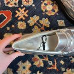 ZARA Metallic Silver Loafers- Never worn Photo 4