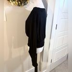 Madewell NWT Smock Waist and Cuff Long-Sleeve Stretch Knit Black Top~Medium 🧡 Photo 7