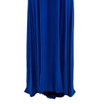 Mac Duggal  IEENA Double Slit High Neck Gown Royal Blue Sleeveless Gown Dress Photo 10