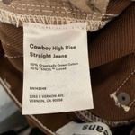 Reformation  Cowboy High Rise Straight Jeans Womens Brown Size 29 Photo 10