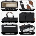 EUC Large Canvas Tote Bag. Black Photo 9