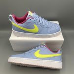 Nike Court Borough 2 Low -6Y Cobalt Bliss and Light Lemon Twist Women's Size 7.5 Photo 11