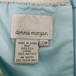 Donna Morgan  100% Silk Colorful Floral Strapless Mini Dress Chiffon size 20W Photo 7