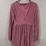 Pink Lily  Metallic Pink Romper Photo 4