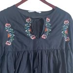 Universal Threads Zara Women Top XS Babydoll Embroidered Floral Boho Hippie Peasant Whimsigoth Y2K Photo 3