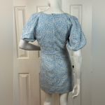 MARBLE Blue and White Floral Mini Dress Size Medium Photo 6