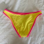 California Sunshine Neon pink and yellow  bikini bottoms Photo 3