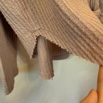 Out From Under  Purple Long Sleeve M Womens Waffle Knit Tie Detail Button Front Photo 2