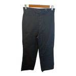 Quince Organic Stretch Cotton Twill Straight Leg Cropped Pants Size 29 Black NWT Photo 3