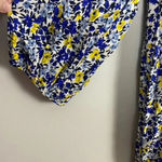 Old Navy Yellow and Blue Floral Shift Dress Photo 3