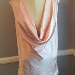 Vintage California Dynasty blush pink satiny drape neck loungewear top Photo 0