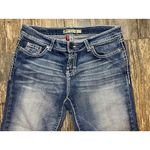 BKE Tenley Crop Capri Jeans Medium Wash Low Rise Stretch Bling Pockets Women 29 Photo 2