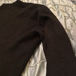 Anthropologie  black boiled wool sweater XL shaped like a jacket but soft euc Photo 8
