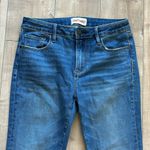 Driftwood  Colette Embroidered Hem Boho Anthropologie Raw Hem Jeans Sz 28 Photo 2