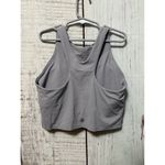 Athleta Conscious Crop Longline Logo Sports Bra Tank Top Purple Women's Size XS Photo 1