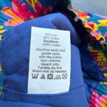 J‎ Crew linen sidewalk Skirt vibrant women’s tropical floral mini pull on 2 Blue Photo 4