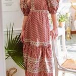 Sea New York Fernanda Cutout Tiered Floral Cotton Photo 0