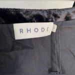 Rhode Leanna Twist Front Velvet Dress Size Large Black New Black Photo 8