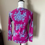 Title Nine  Floral Swim Top Rash Guard Floral Long Sleeve Womens Xsmall Photo 4