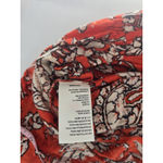 Free People Free‎ People Say The Word Floral Print Ruby Red Ruched Top Long Sleeve Small Photo 6