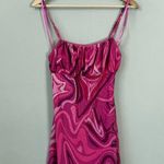 Princess Polly Rosey Mini Dress Women's 4 Pink Mesh 70s Party Going Out Babydoll Photo 4