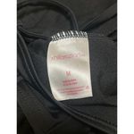 Xhilaration  Black Floral Embroidered Mesh Strappy One Piece Swimsuit Swimwear M Photo 3