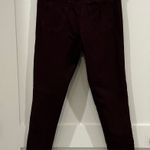 Mossimo Supply Co Mossimo Burgundy High Rise Skinny Jeans Photo 2