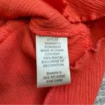 John Paul Richard Women's Ruffle Tank Top Salmon Coral Orange XL Extra Large Tie Photo 7