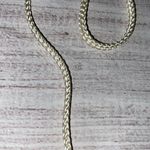 La Regale LTD vintage lace clutch w/nylon chord strap & fringe tassle white Photo 6