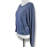 Free People  FP Movement Moon Rising Long Sleeve Top Washed Blue Bohemian XS Yoga Photo 5