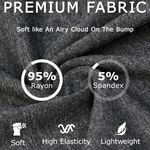 Women's Maternity Shorts Lounge Sleep Pajama Workout Comfy Stretchy Pregnancy Shorts Gray Size L Photo 3