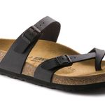 Birkenstock  Mayari Black Leather Strappy Sandals Photo 0
