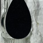 Handmade Black And White Plaid Bear Dangle Earrings Photo 2