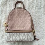 Michael Kors 🩷 mini Rhea pink tricolor convertible backpack Photo 1
