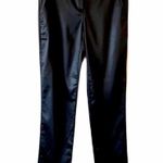 Aidan Mattox Black Sateen Dress Pants Photo 0