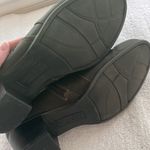 Natural Soul slip on shoes side zip 2” block heel buckle embellishment size 8 Photo 4