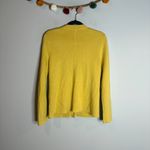 Talbots  Merino Wool yellow gold cardigan sweater Photo 5